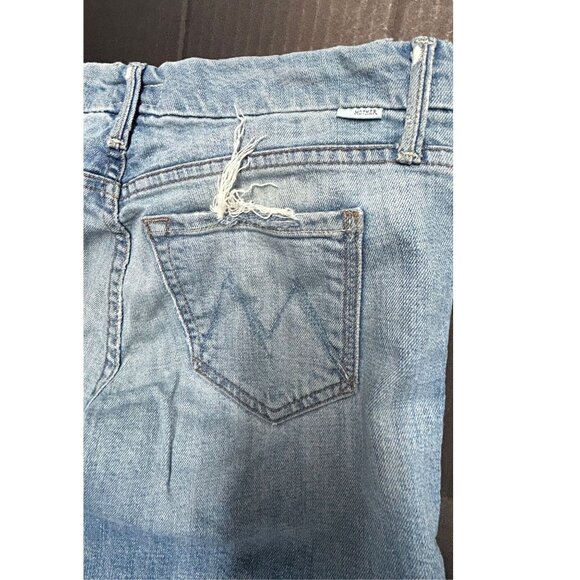 Mother Looker Ankle Fray Jeans Size 25 Tourist Trap Distressed Hem Ripped - Picture 7 of 11